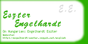 eszter engelhardt business card